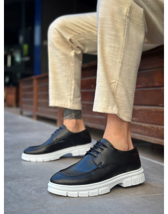 Ba0237 Bağcıklı Rugan Klasik Yüksek Taban Cilt Siyah Casual Erkek Ayakkabı Erkek Klasik Ayakkabı