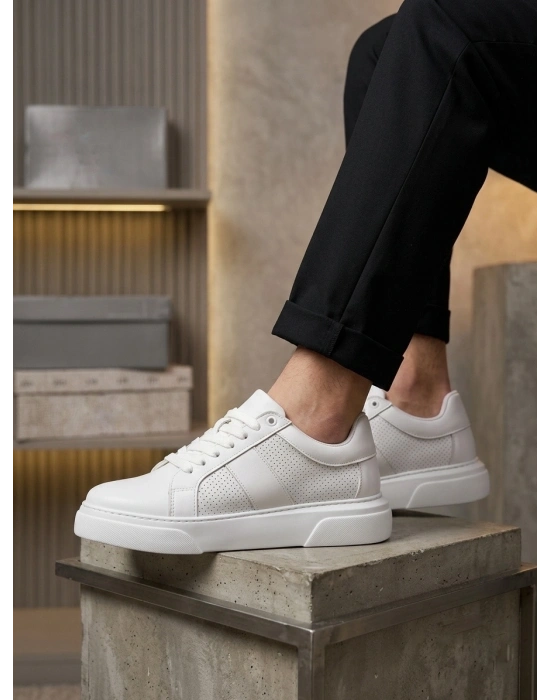 BA0247 Erkek Sneaker Günlük Casual Spor Ayakkabı Beyaz