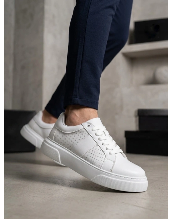 BA0247 Erkek Sneaker Günlük Casual Spor Ayakkabı Beyaz