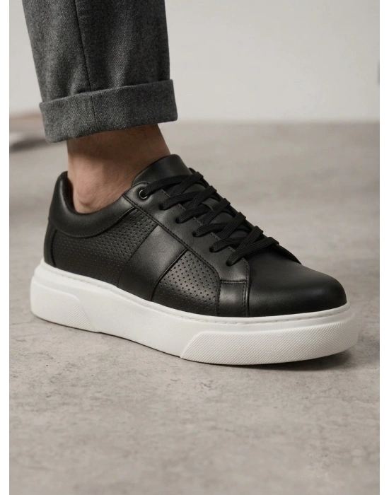 BA0247 Erkek Sneaker Günlük Casual Spor Ayakkabı Siyah