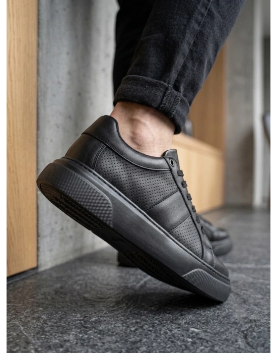 BA0247 Erkek Sneaker Günlük Casual Spor Ayakkabı Siyah Taban