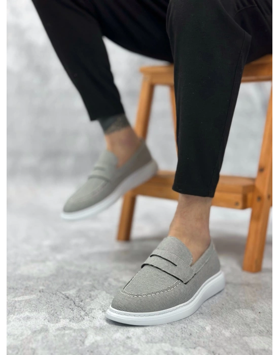 Ba0355 Bağcıksız Keten Füme Klasik Corcik Erkek Ayakkabı Erkek Klasik Ayakkabı