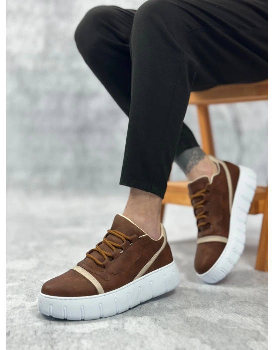 Ba0666 Boa Taba Yüksek Taban Erkek Erkek Günlük Ayakkabı