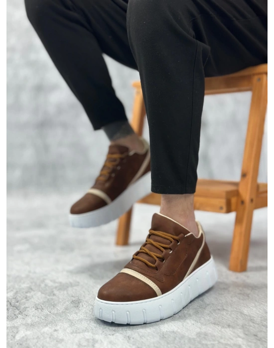 Ba0666 Boa Taba Yüksek Taban Erkek Erkek Günlük Ayakkabı