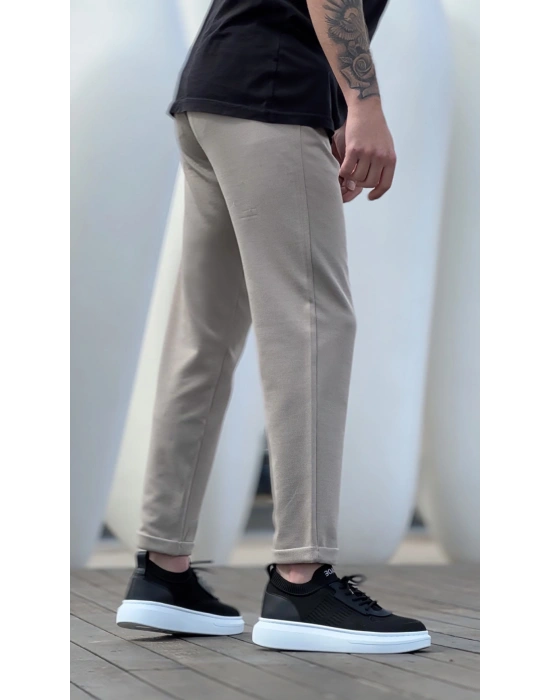 BA0812 Özel Örme Triko Tarz Siyah Renk Spor Ayakkabı