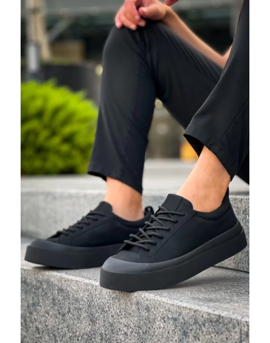 BA500 BOA Özel Termo Taban Siyah Renk Casual Erkek Ayakkabı