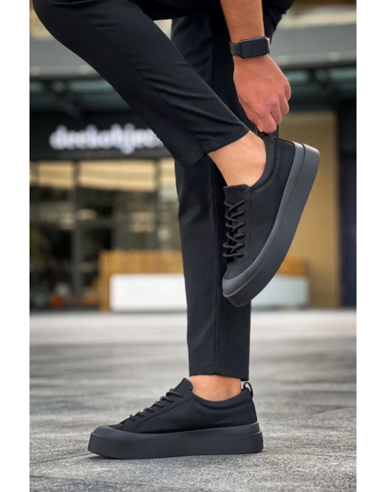 BA500 BOA Özel Termo Taban Siyah Renk Casual Erkek Ayakkabı