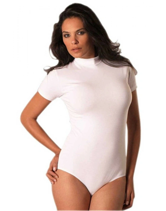 BALIKÇI YAKA KISA KOLLU BODY 4056