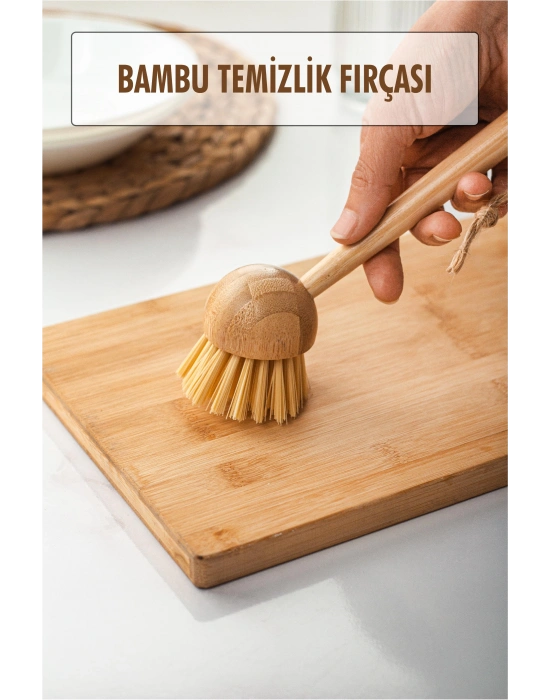 Bambu Temizlik Fırçası