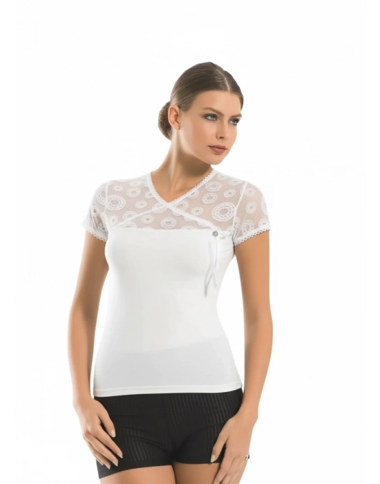 Berrak Kadın Floklu Kravize Atlet Elastane 2174