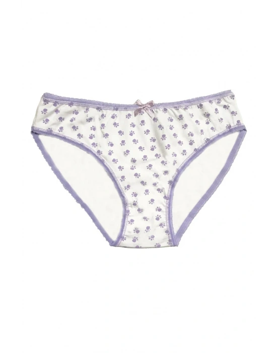 Berrak Kadın için Beyaz Kurdele Detaylı Bikini Kod 11104