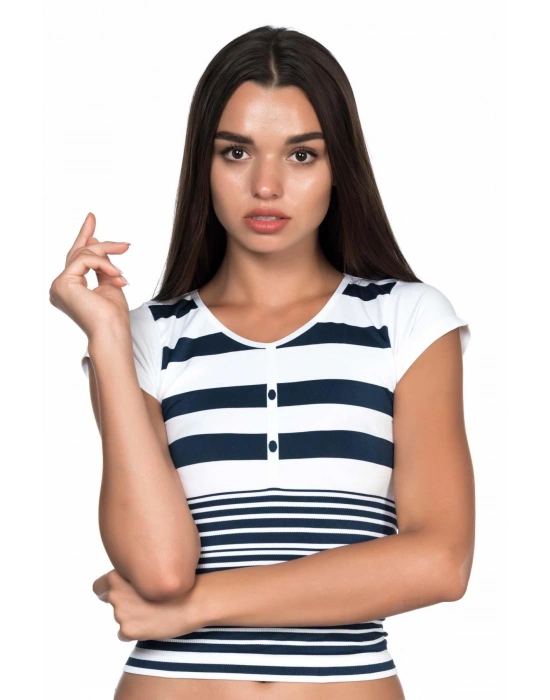 BEYAZ-LACİ MI Emay 5026 Soft Seamless T Shirt