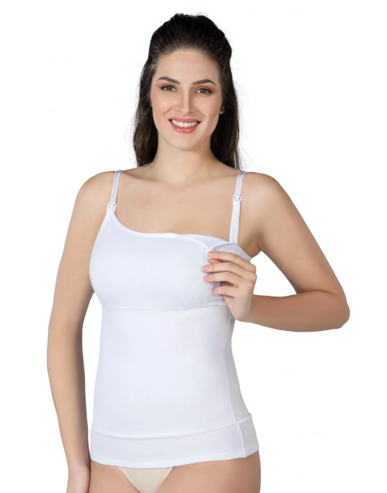 BEYAZ MI Emay 1402 Modal Cotton Emzirme Atlet Korse