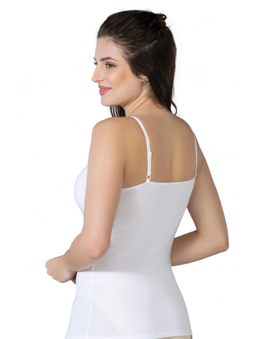 BEYAZ MI Emay 1412 Modal Cotton Kaplı Atlet