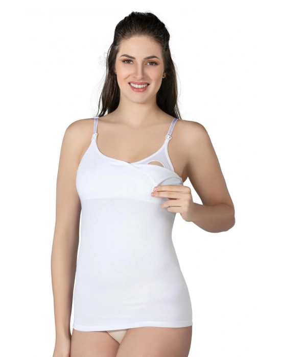 BEYAZ MI Emay 1414 Modal Cotton Emzirme Atlet