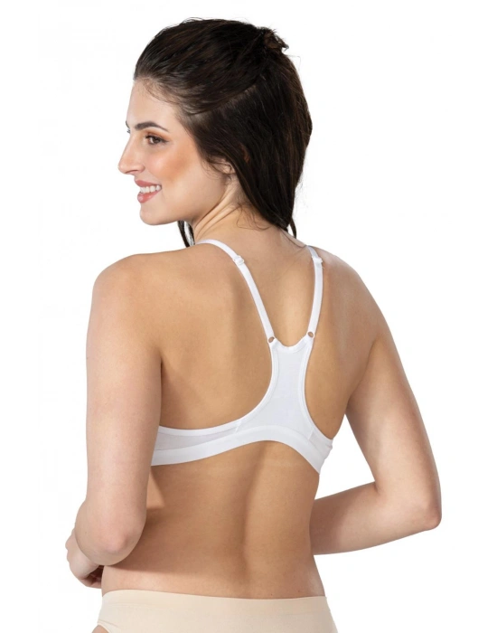 BEYAZ MI Emay 1416 Modal Cotton Önden Açmalı Sporcu Sütyen