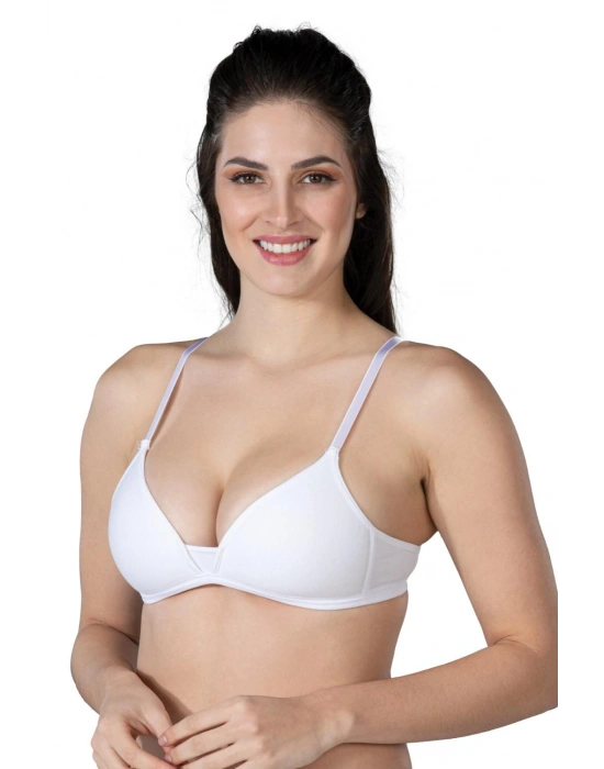 BEYAZ MI Emay 1417 Modal Cotton Kaplı Sütyen