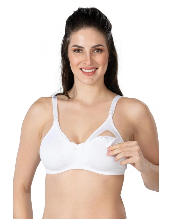 BEYAZ MI Emay 1421 Modal Cotton Emzirme Sütyen