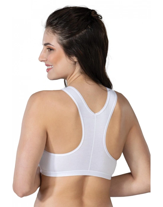 BEYAZ MI Emay 1424 Modal Cotton Sporcu Büstiyer