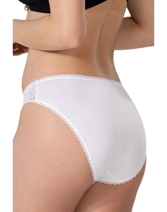 BEYAZ MI Emay 1444 Modal Cotton Dantelli Külot