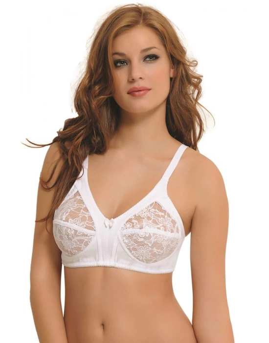 BEYAZ MI Emay 145 D Dantelli Toparlayıcı Sütyen