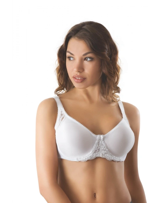 BEYAZ MI Emay 164 C Balenli Dantelli Sütyen