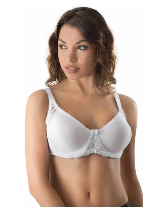 BEYAZ MI Emay 164 C Balenli Dantelli Sütyen