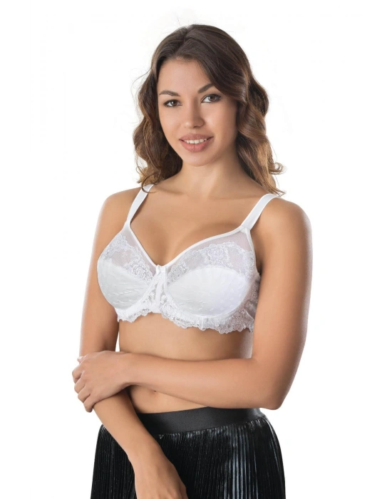 BEYAZ MI Emay 170 C Balenli Brode Toparlayıcı Sütyen