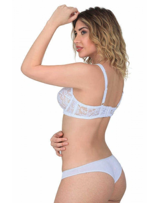 BEYAZ MI Emay 178 C Balenli Dantelli Sütyen