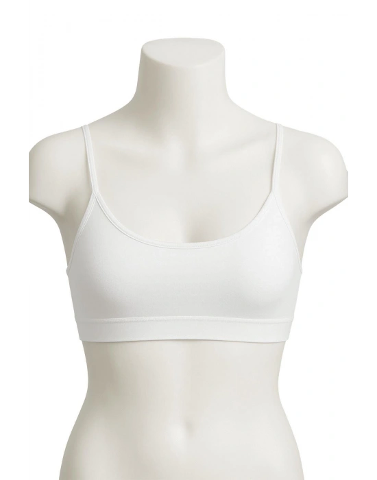 BEYAZ MI Emay 1815 6'Lı Pedli Alıştırma Sütyeni