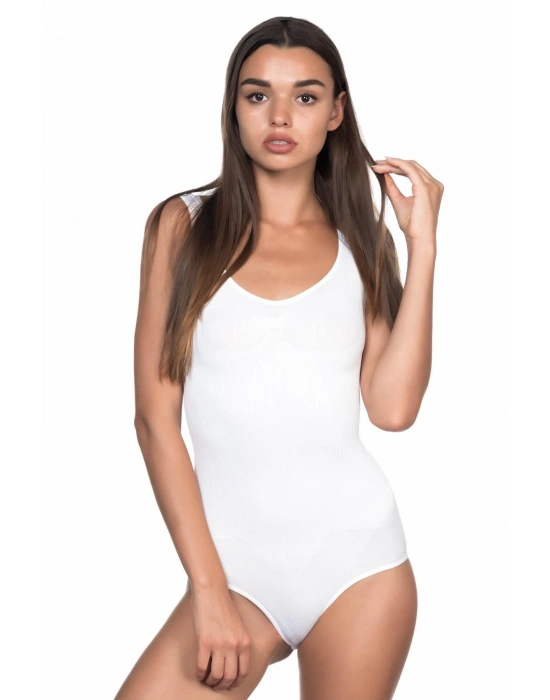 BEYAZ MI Emay 1924 Soft Kalın Askıllı Çıtçıtlı Body