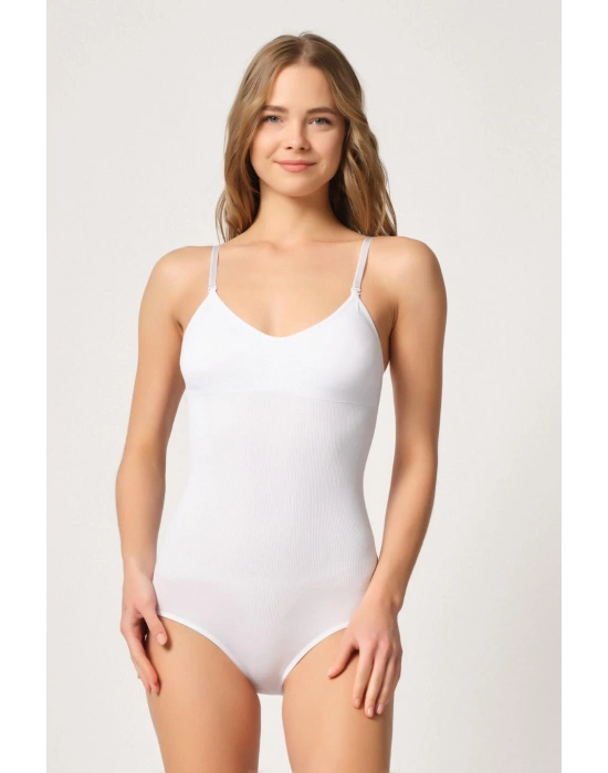 BEYAZ MI Emay 1925 Soft Pedli Çıtçıtlı Body