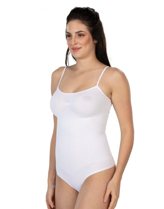 BEYAZ MI Emay 1927 İp Askıllı Ripli String Body