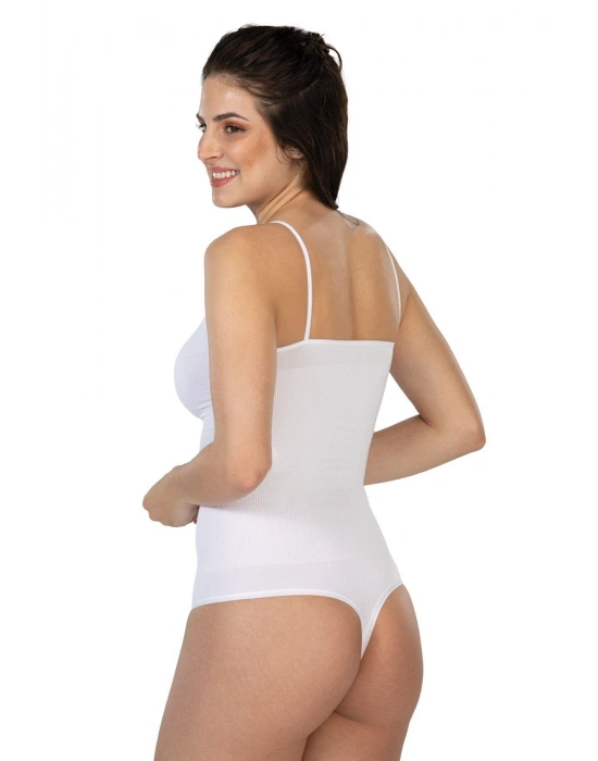 BEYAZ MI Emay 1927 İp Askıllı Ripli String Body