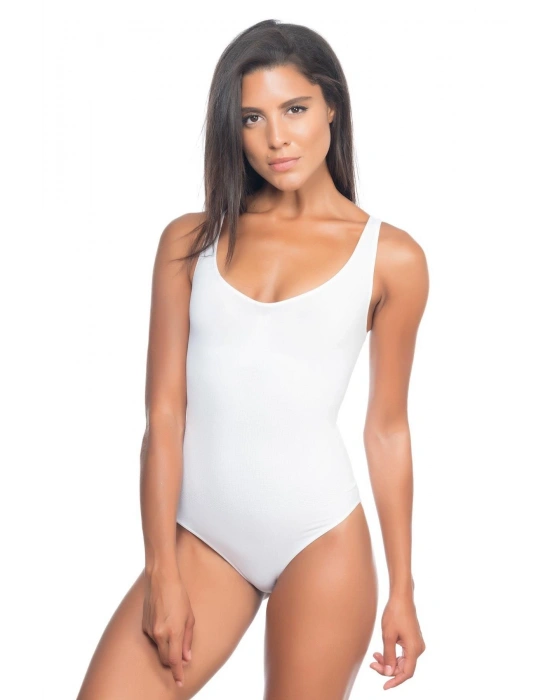 BEYAZ MI Emay 2018 Kalın Askılı Body Korse