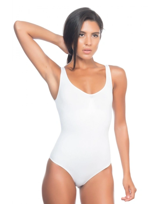 BEYAZ MI Emay 2018 Kalın Askılı Body Korse