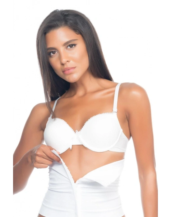 BEYAZ MI Emay 2026 Agraflı Korse