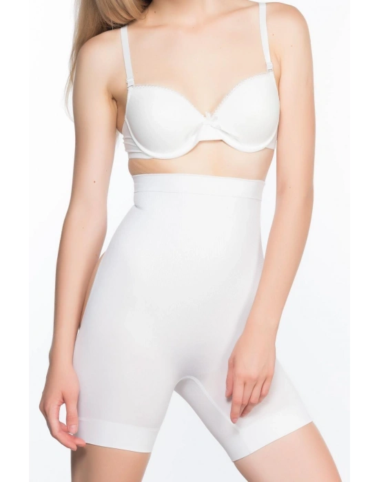 BEYAZ MI Emay 2032 Popo Açık Masajlı Boxer Korse