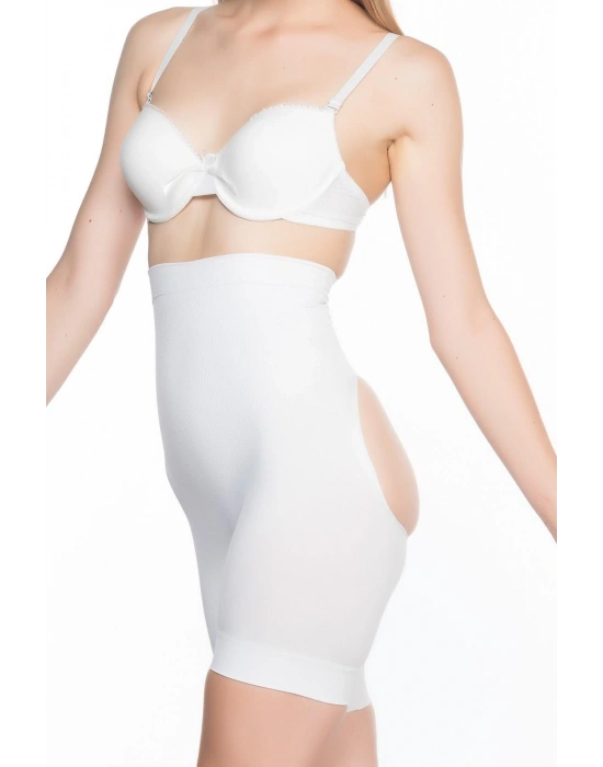 BEYAZ MI Emay 2032 Popo Açık Masajlı Boxer Korse