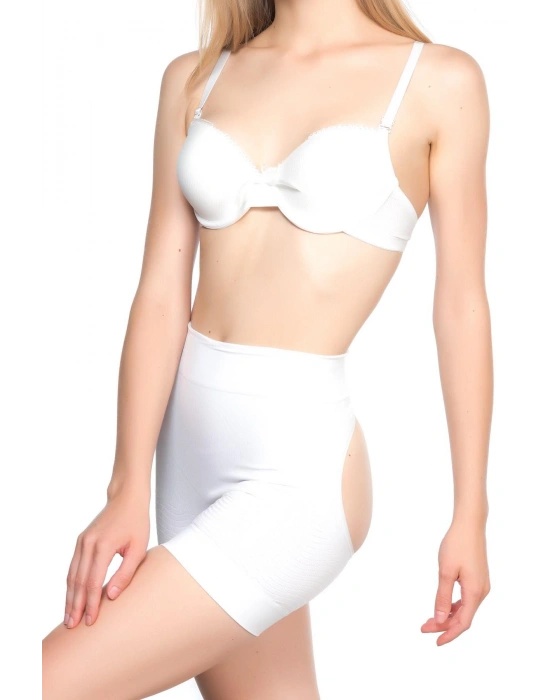 BEYAZ MI Emay 2034 Popo Açık Anti Selülit Korse