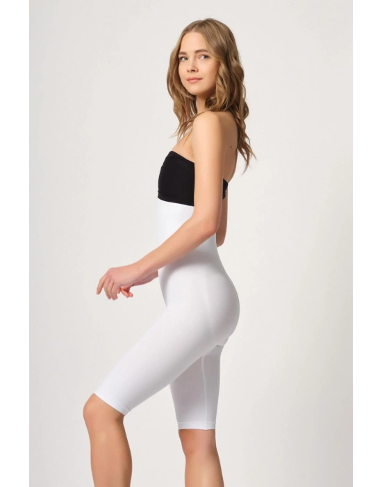 BEYAZ MI Emay 2044 Yüksek Bel Double Uzun Paçalı Korse