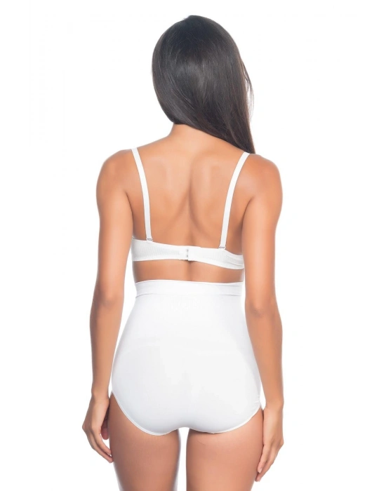 BEYAZ MI Emay 2057 Yüksek Bel Masajlı Slip Korse