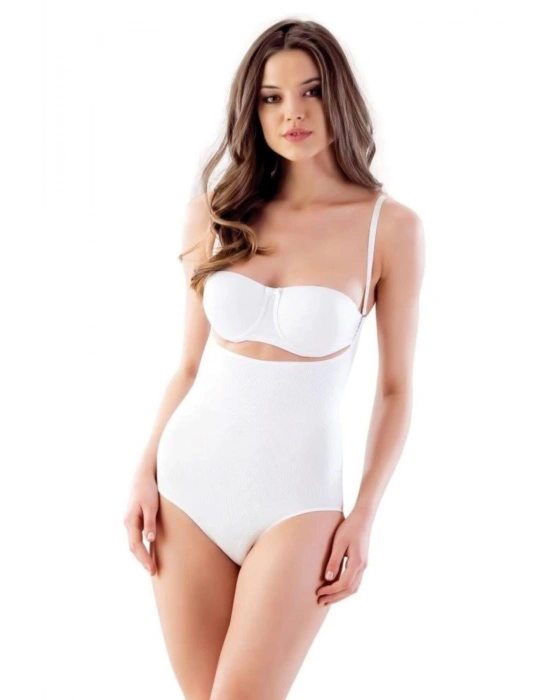 BEYAZ MI Emay 2811 Göğsü Açık Slip Boy Lazer Korse