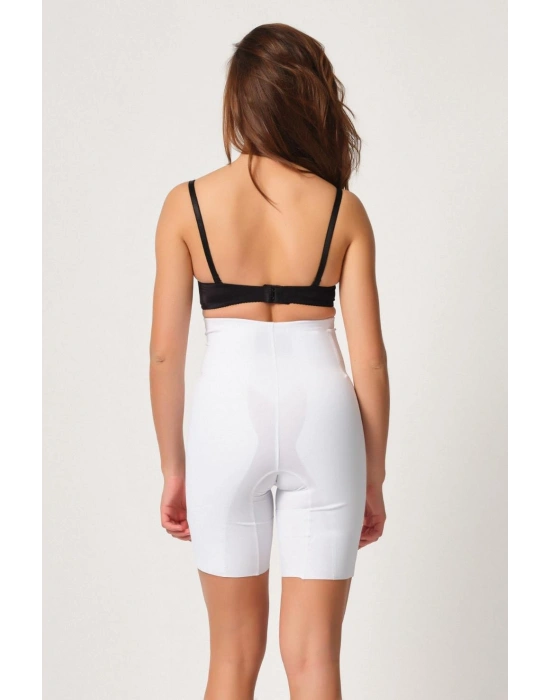 BEYAZ MI Emay 2814 Double Yüksek Bel Boxer Lazer Korse