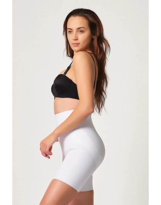 BEYAZ MI Emay 2816 Yüksek Bel Boxer Lazer Korse