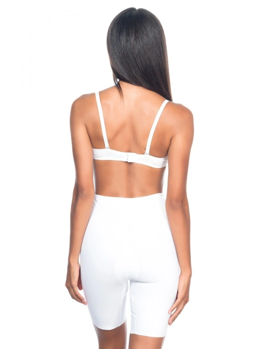 BEYAZ MI Emay 2817 Yüksek Bel Paçalı Lazer Korse