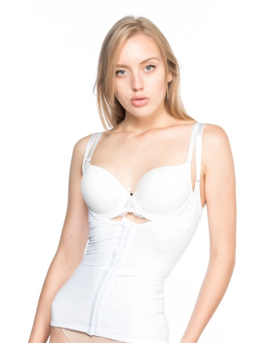 BEYAZ MI Emay 2875 Göğüs Altı Bel Ve Basen Toparlayıcı Korse