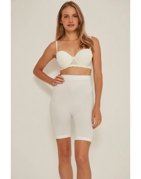 BEYAZ MI Emay 3005 Soft Uzun Paçalı Boxer Korse