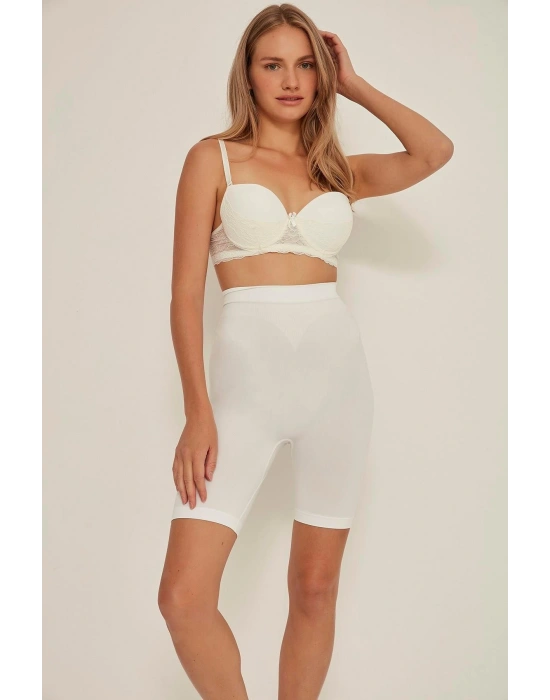 BEYAZ MI Emay 3005 Soft Uzun Paçalı Boxer Korse