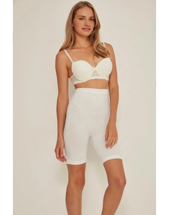 BEYAZ MI Emay 3005 Soft Uzun Paçalı Boxer Korse